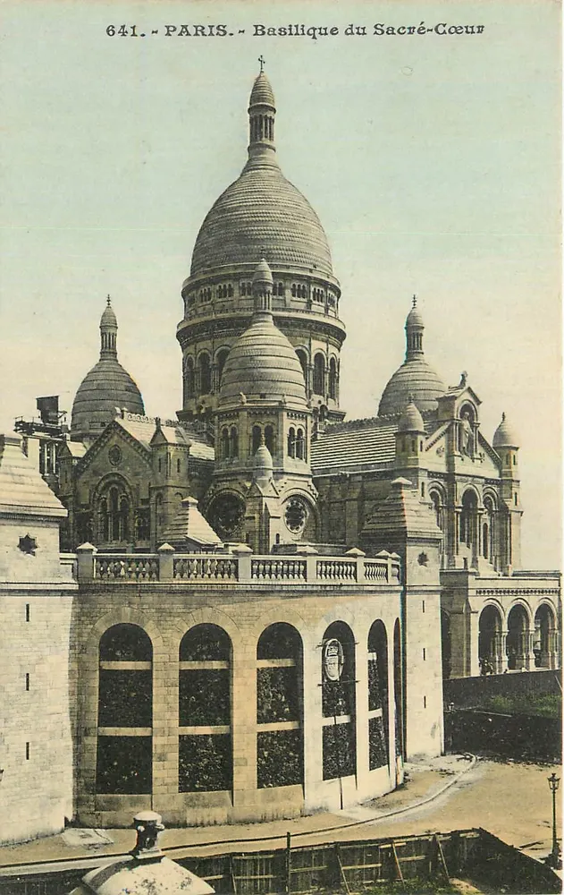 Paris - Basílica do Sagrado Coração — editor desconhecido, número de série 641 - Frente