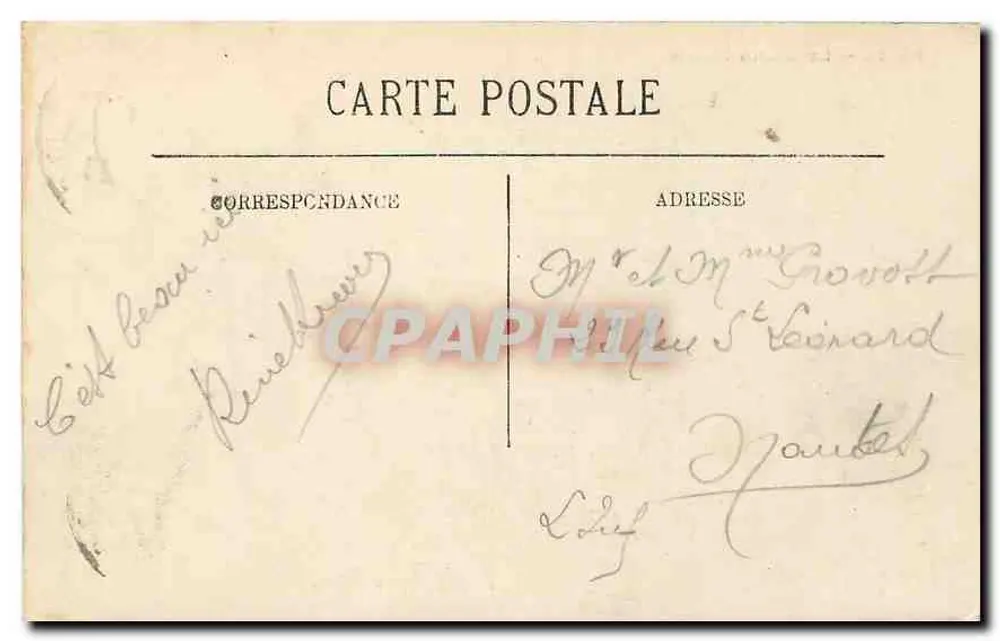 Paris — The Grand Palais — Publisher not visible, series number not visible - Back