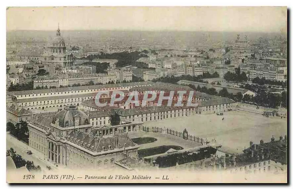 पेरिस (VII) - आर्मी स्कूल का पैनोरमा - LL - आगे
