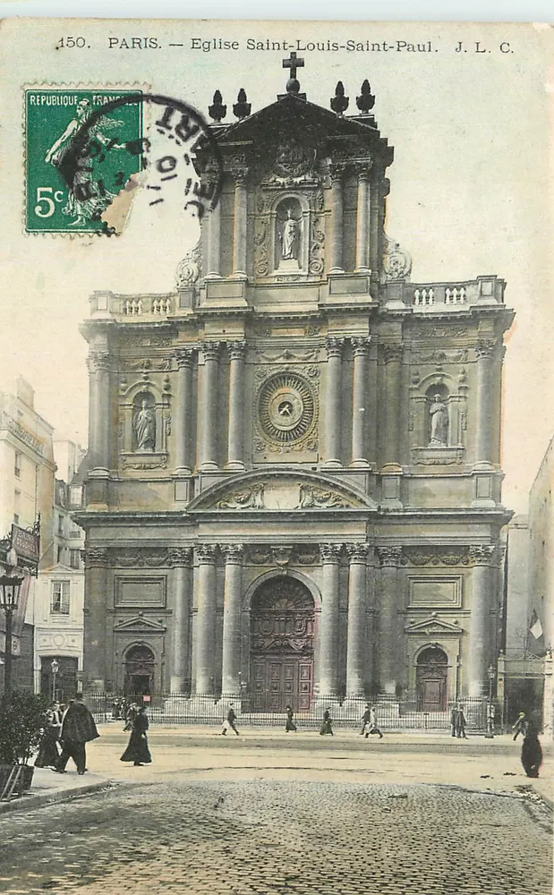 Paris — Igreja de São Luís-São Paulo — J. L. C. n° 150 - Frente