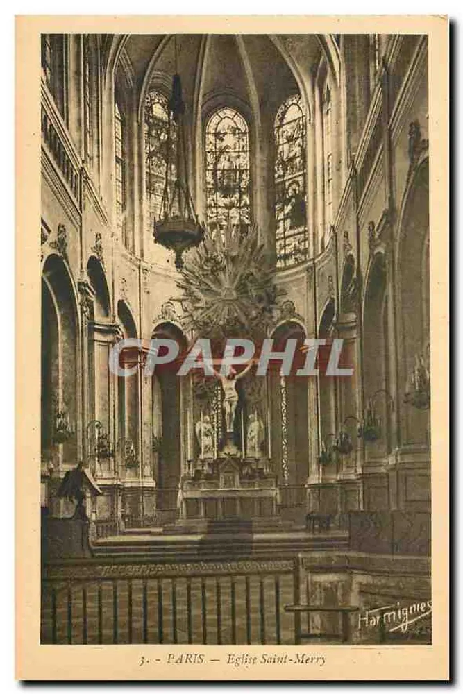 Paris — Igreja de Saint-Merry — Harmignies - Frente