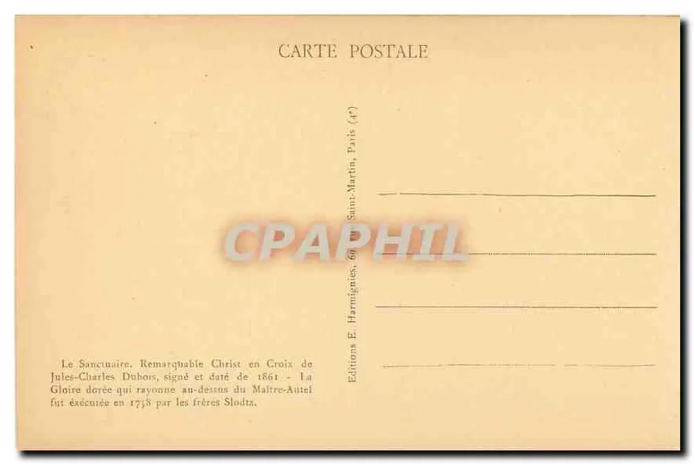 Paris — Igreja de Saint-Merry — Harmignies - Verso