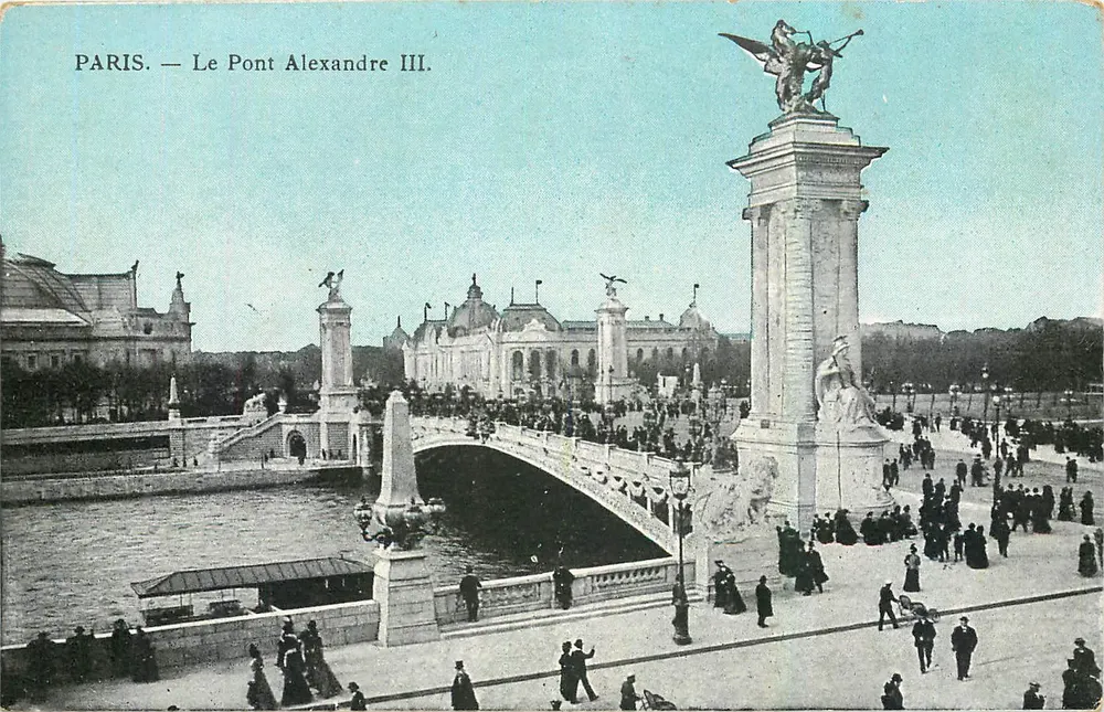Paris — O Ponte Alexandre III — Editor não identificado, número de série não visível - Frente