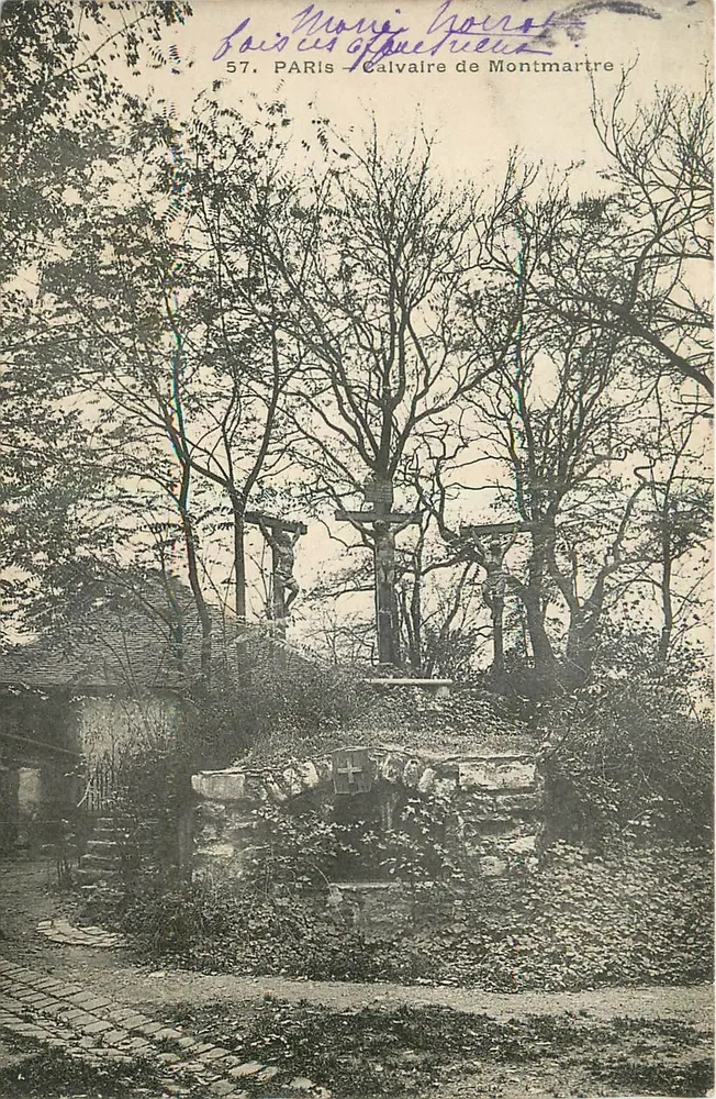 Calvaire de Montmartre — Paris — editor desconhecido, n° 57 - Frente