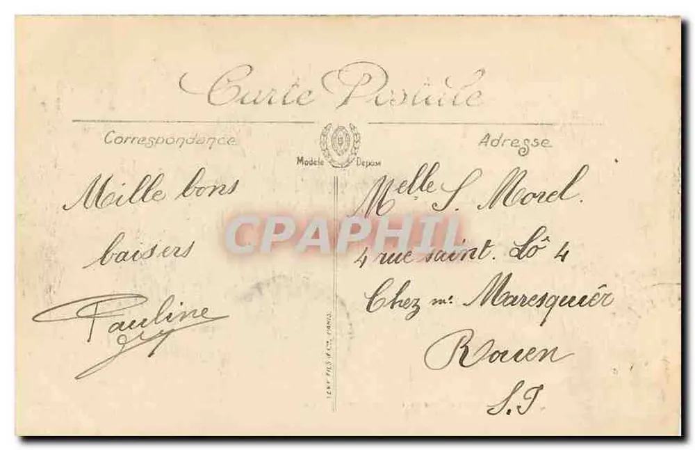 Paris — Le Pont d'Iena et le Trocadéro — LL. — n° 850 - Verso