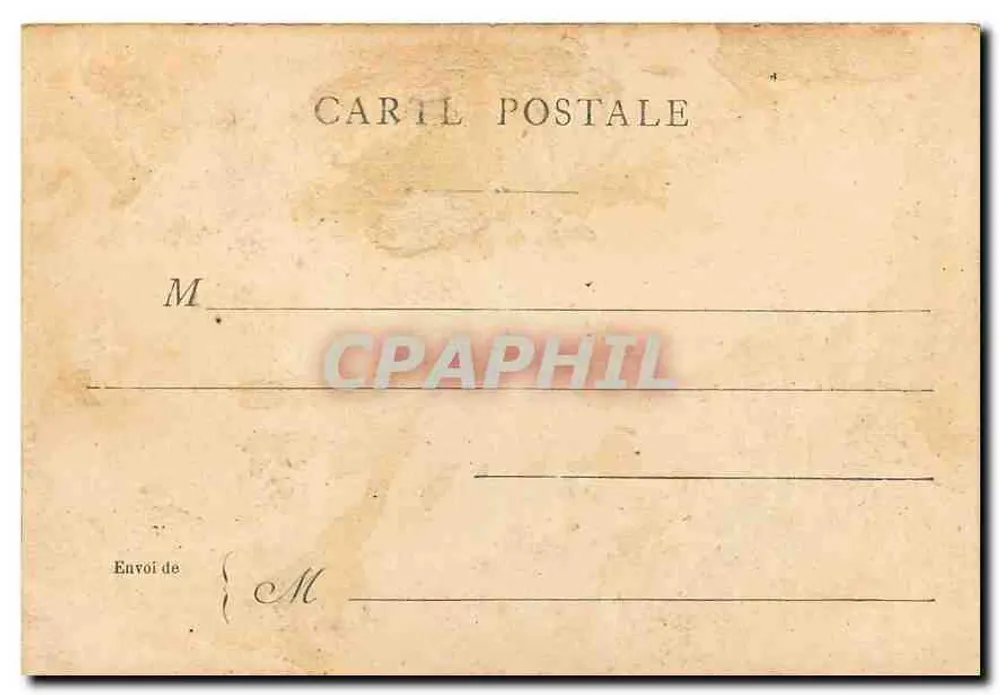 Paris — Le Lac du Bois de Boulogne — Éditeur CARIL POSTALE - Verso