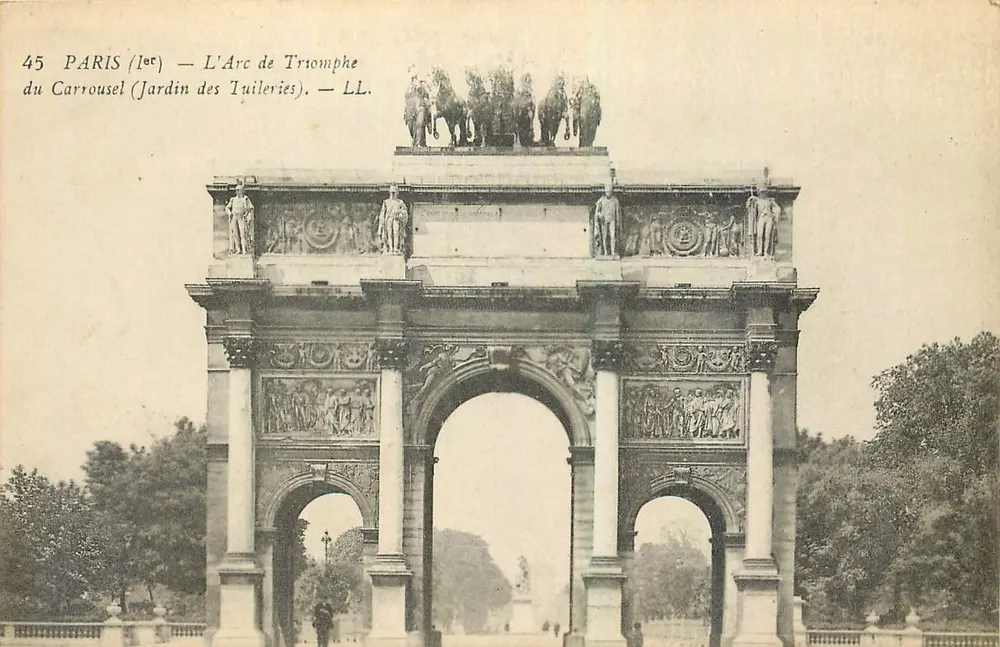 Paris (1.) — Der Triumphbogen des Carrousel (Jardin des Tuileries) — LL. - Vorderseite