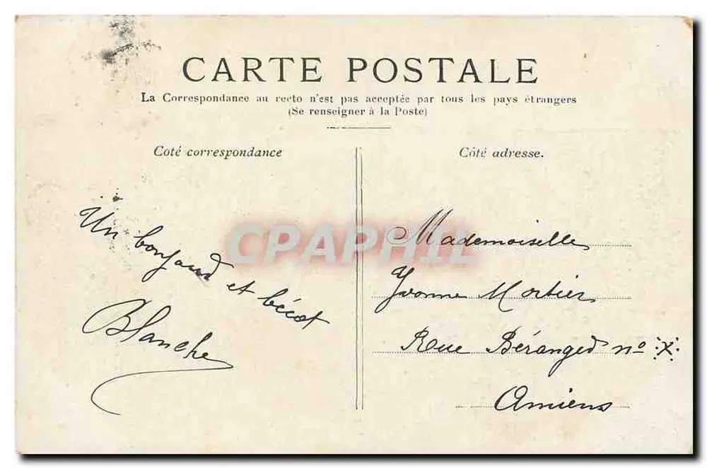 PARIS — A Place de la Concorde — Editor não visível, número de série não legível - Verso