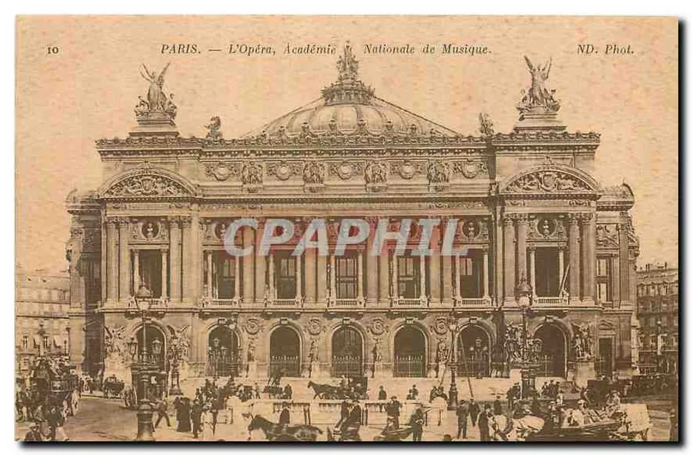 PARIS — Das Opernhaus, Nationale Akademie der Musik — ND. Fot. n°16 - Vorderseite