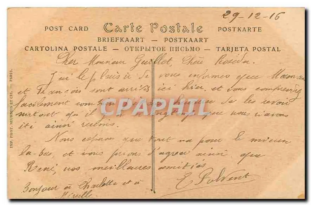 PARIS — Das Opernhaus, Nationale Akademie der Musik — ND. Fot. n°16 - Rückseite