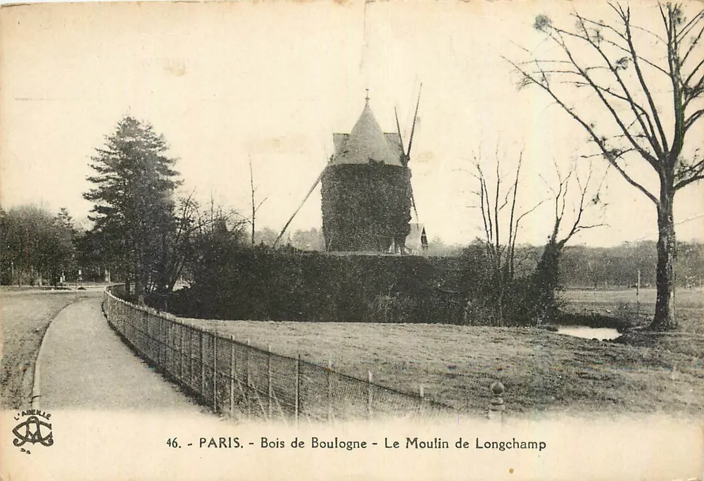 Paris - Bois de Boulogne - Le Moulin de Longchamp — éditeur L'ABERLIS, n° 46 - Recto