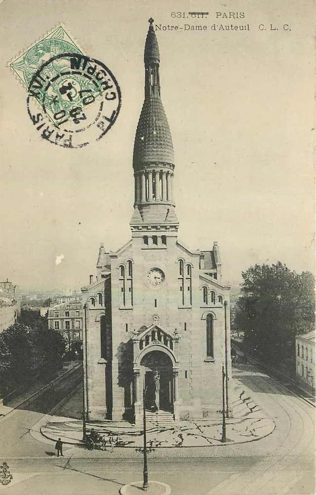 Notre-Dame d'Auteuil — Paris — C.L.C. n° 631.511 - Frente
