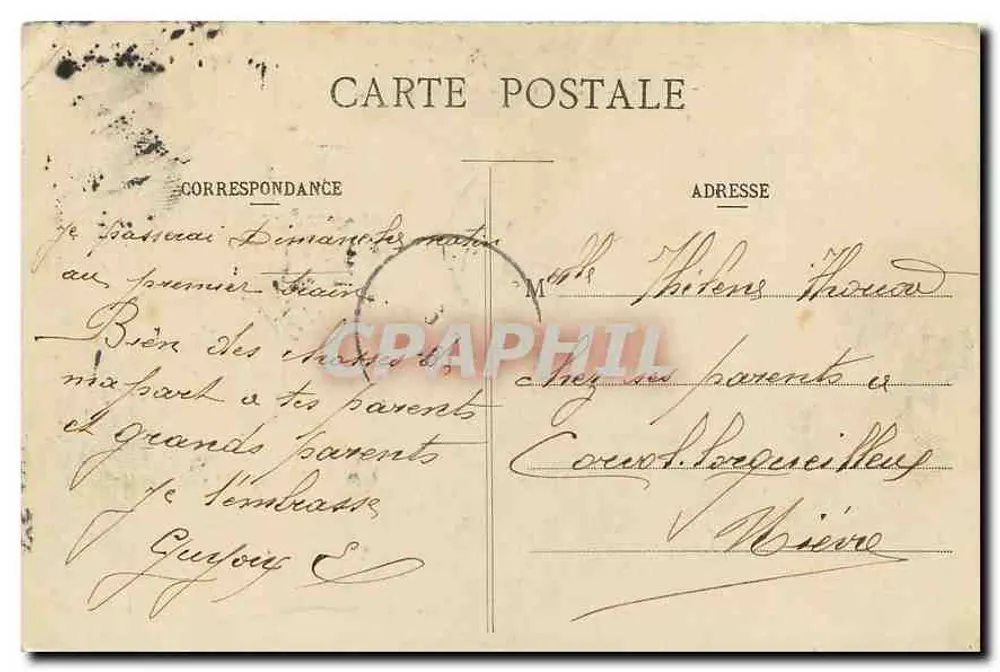 Jardim do Luxembourg — Paris — editor desconhecido, n° 153 - Verso