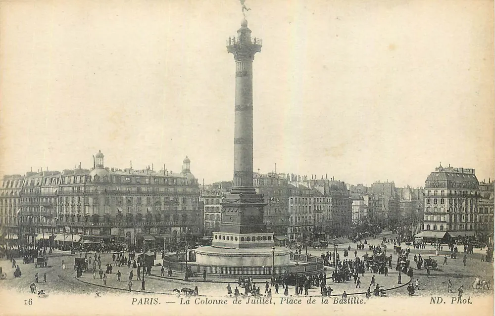 Paris — Die July-Säule, Place de la Bastille — ND. Phot. - Vorderseite