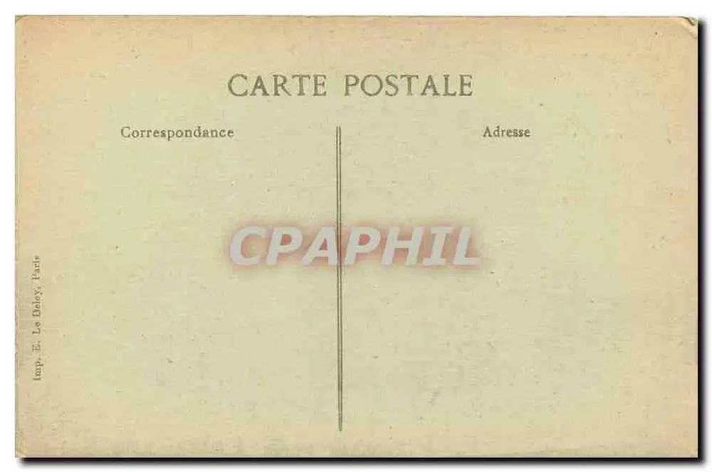 Arco do Triunfo — Paris — Editor E. Le Baley, n° 4123 - Verso