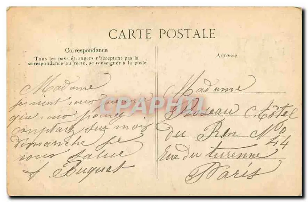 PARIS — Poort van Saint-Médard — De Kerk dateert uit de 15e eeuw — Onderworpen door de Hervormden op 21 december 1561. - Achterkant