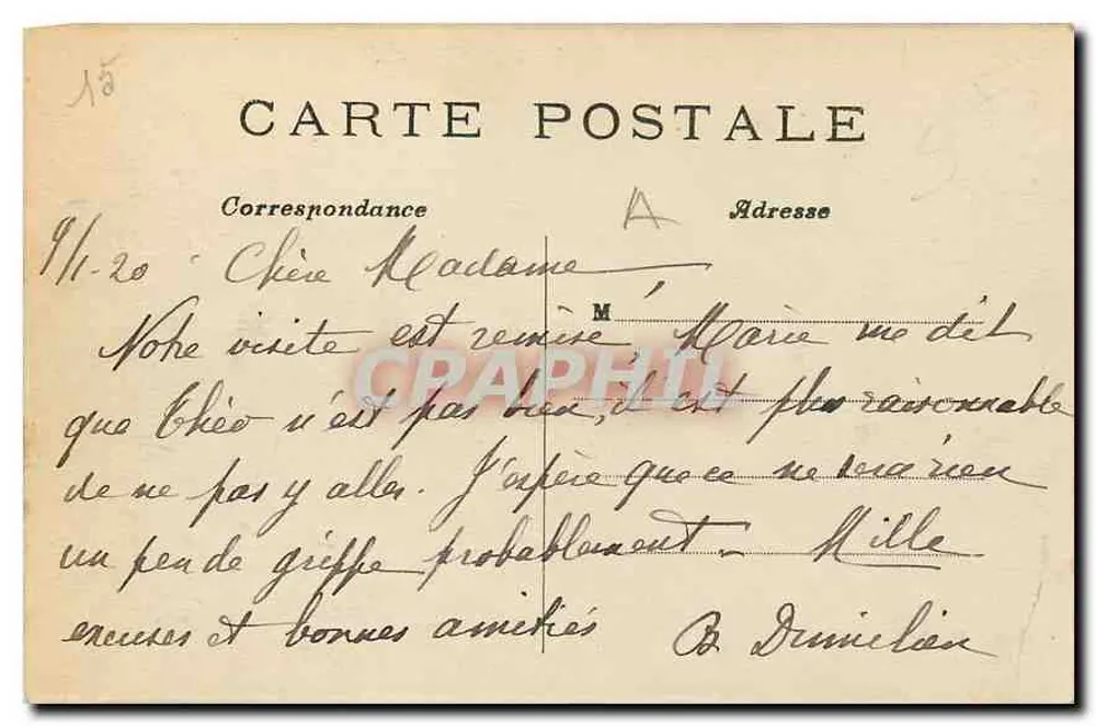 La Fuente Médicis — París (6° arr.) — C. M. n° 530 - Reverso