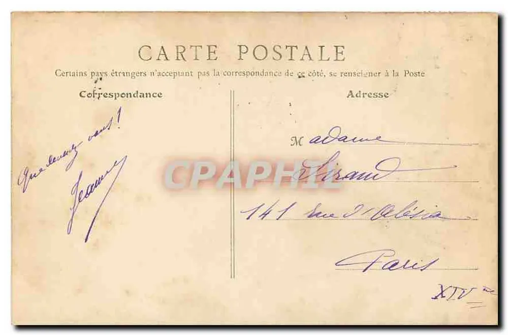 PARIS -- Bois de Boulogne -- Cascade et Grotte — B.F., Paris, n°67 - Verso