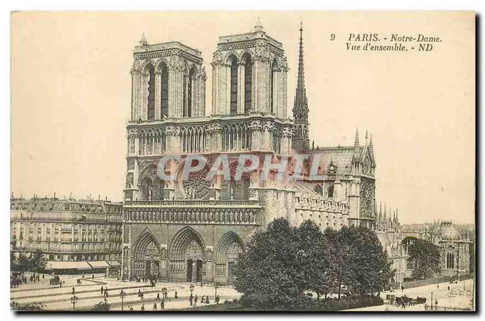Paris - Notre-Dame - Vista geral - ND - Frente