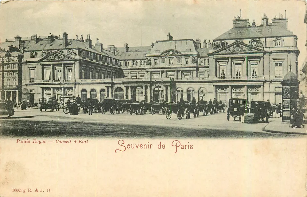 Palais Royal — Conseil d'Etat — Souvenir de Paris - Recto