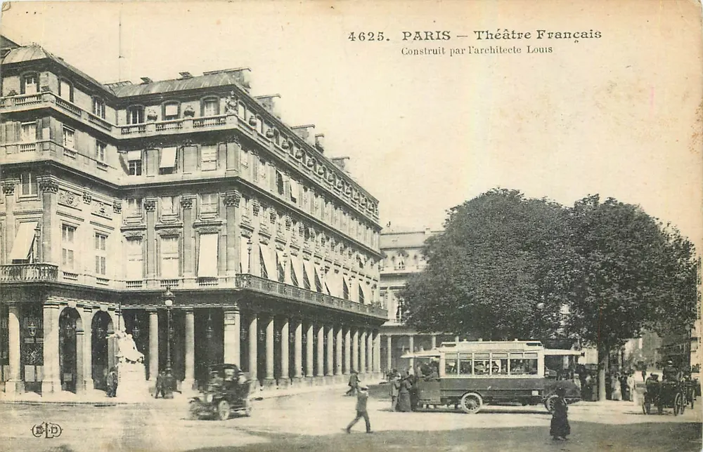 Paris — Teatro Francês — Construído pelo Arquiteto Louis - Frente