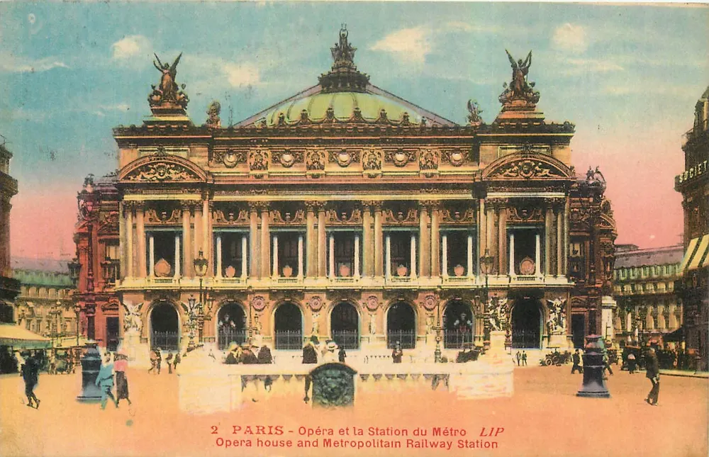 Paris - Ópera e a Estação do Metrô — Edições Artísticas LIP, n°2 - Frente