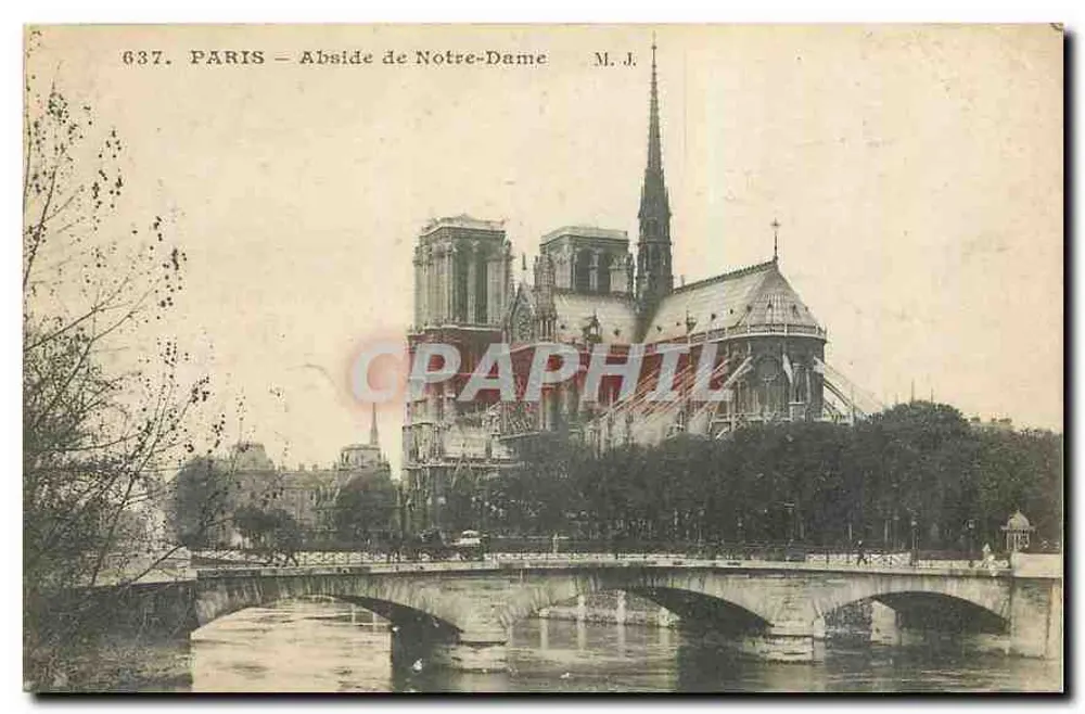 Paris — Abside de Notre-Dame — M. J. (editor) - Frente
