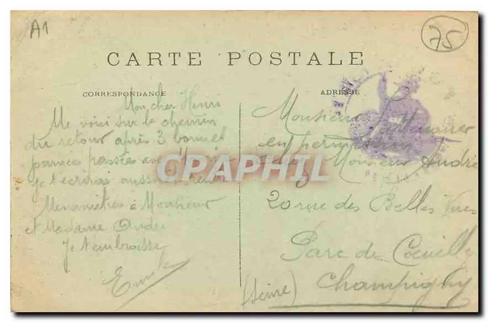 Paris — Abside de Notre-Dame — M. J. (editor) - Verso