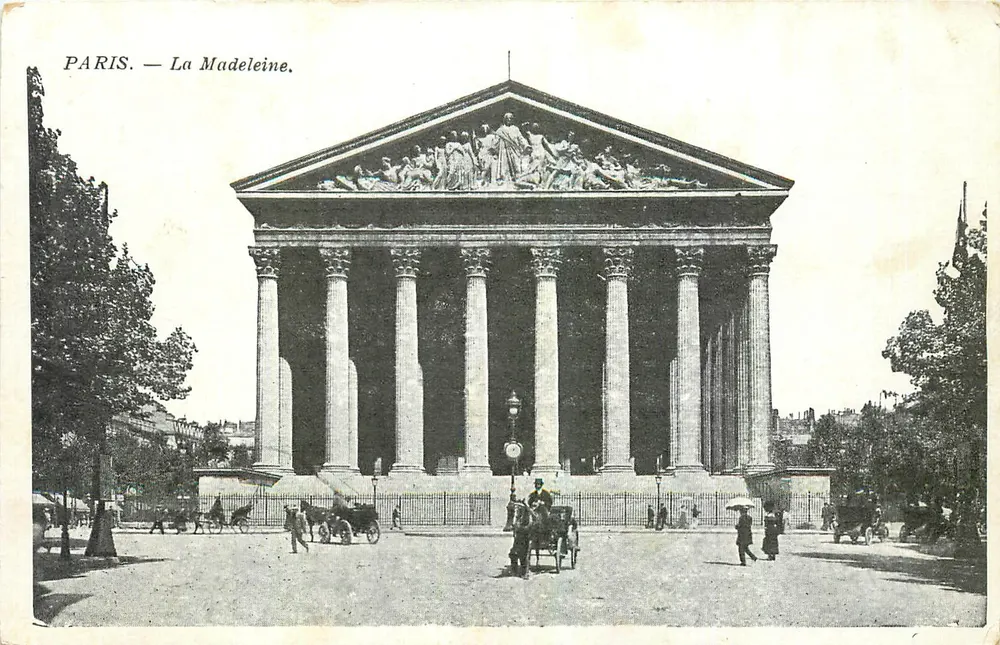 Paris — A Basílica da Madeleine — Editor não identificado, número de série não visível - Frente
