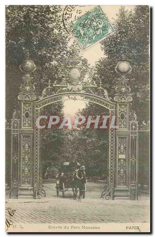 Entrada do Parque Monceau — Paris — H. L. editor - Frente
