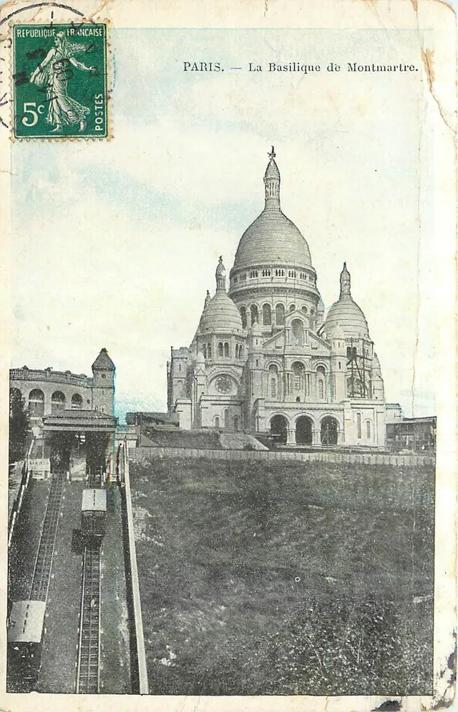 Paris — A Basílica de Montmartre — Editor não visível, número de série ilegível - Frente