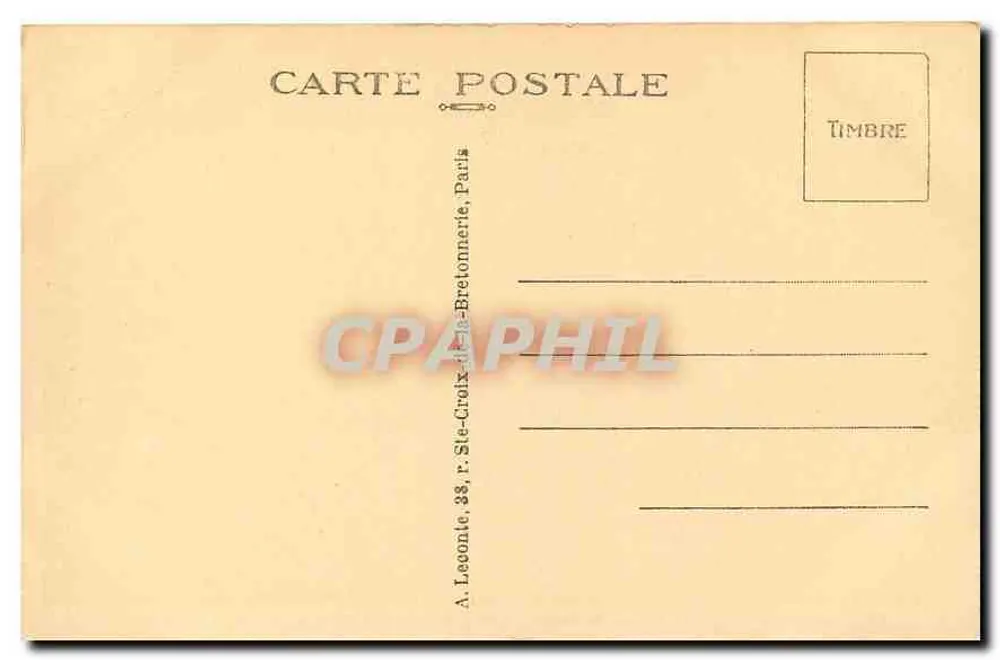 Tomba di Napoleone I agli Invalides — editore A. Léonie, Parigi - Verso