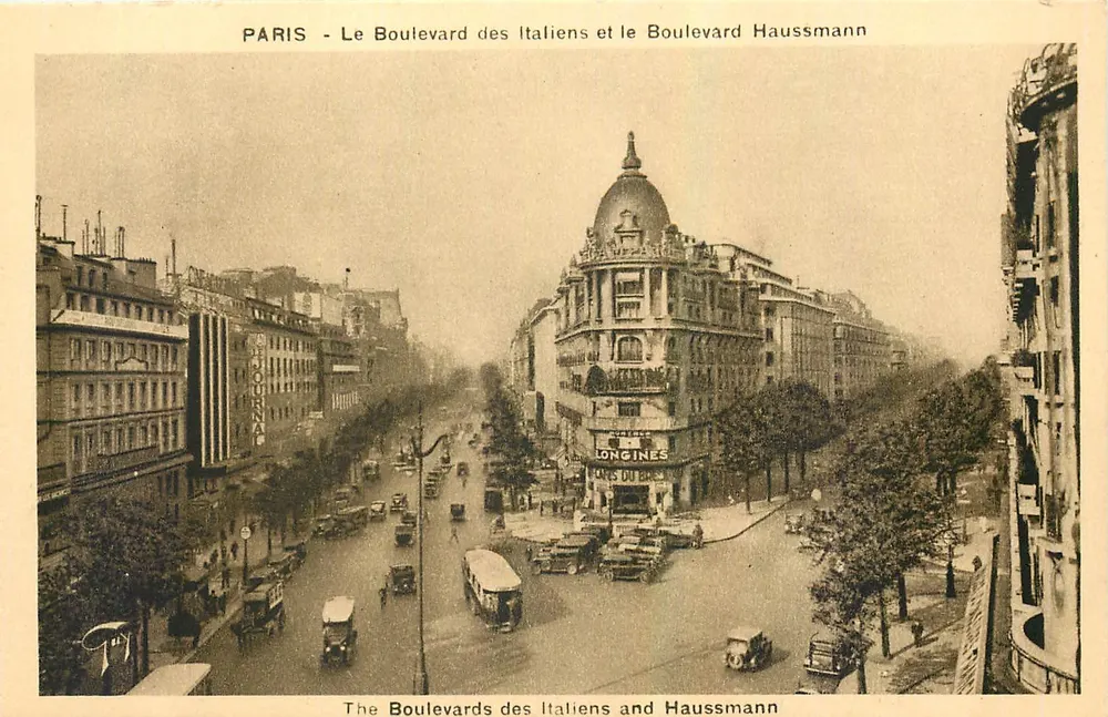 Paris - Der Boulevard des Italiens und der Boulevard Haussmann — A. Leconte, 38, r. Ste-Croix-de-la-Bretonnerie, Paris - Vorderseite