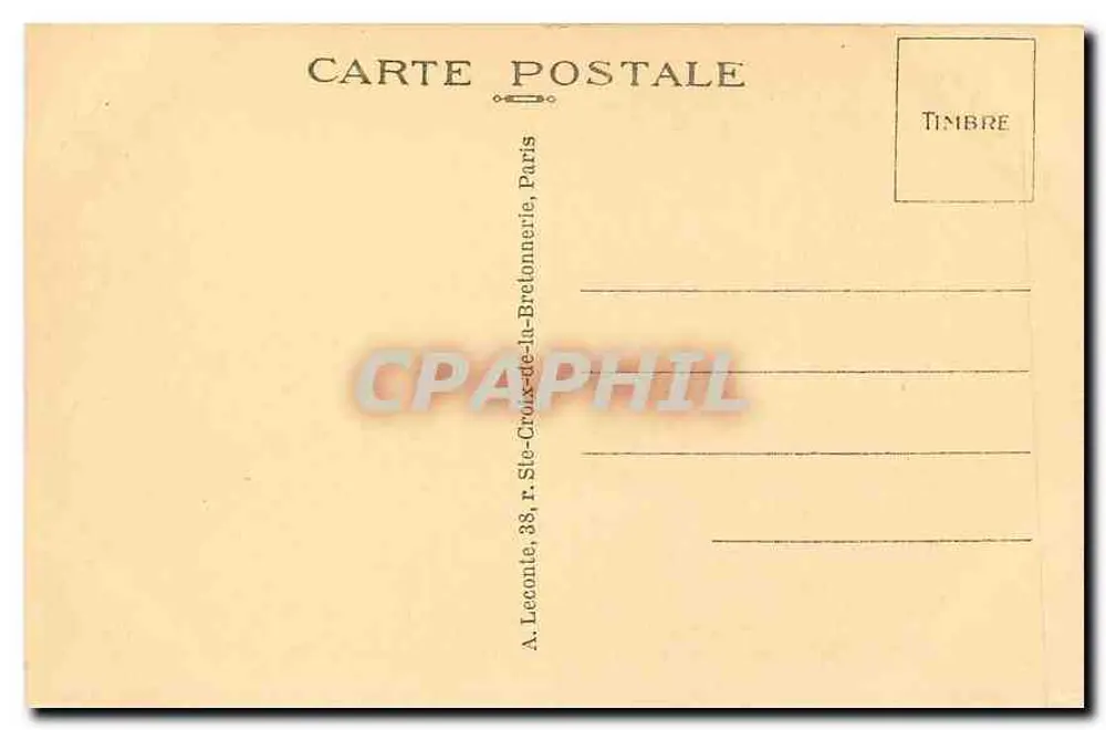Place du Châtelet — Paris — editor A. Leconte, Paris - Verso