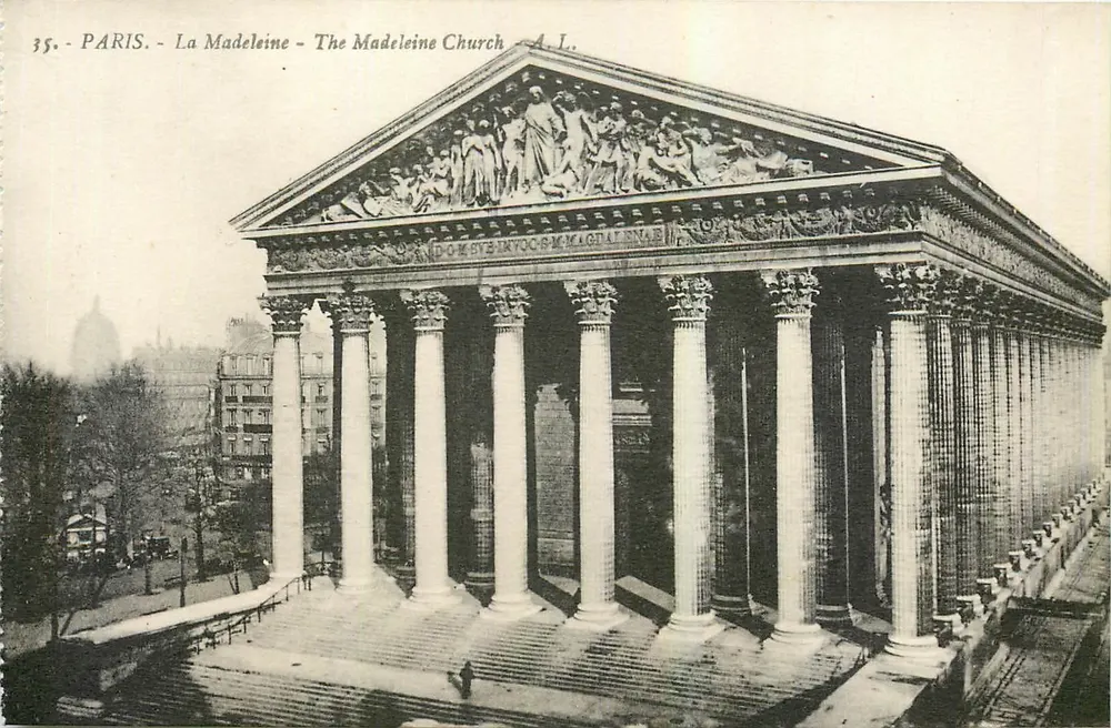 Paris - A Madeleine - A Igreja da Madeleine — A. L. - Frente