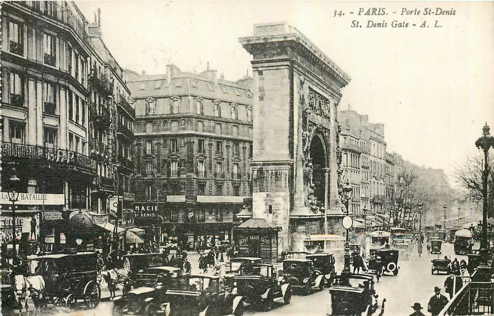 Paris - Porta Saint-Denis — Arco da vitória da porta Saint-Denis — A. Leconte, n°34 - Frente