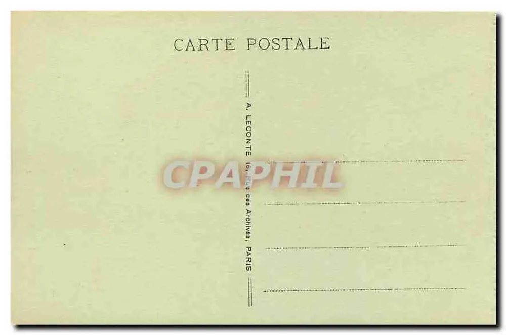 Paris - Praça da Estrela - Arco do Triunfo - A. L. - Verso