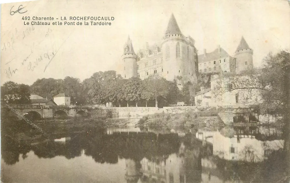 로셰포카울 — 라 트아로르 대교와 성채 — F. BRAIN, Photo-Déiteur, Charente - 앞면