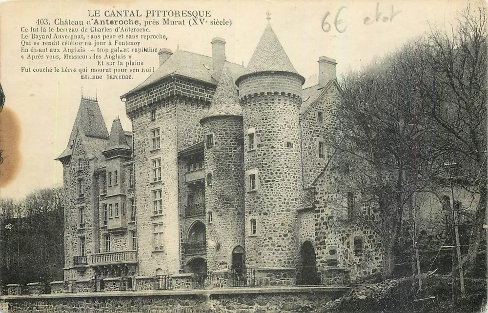 Schloss Anteroche, nahe Murat (15. Jahrhundert) — Das pittoreske Cantal — Serie 403 - Vorderseite