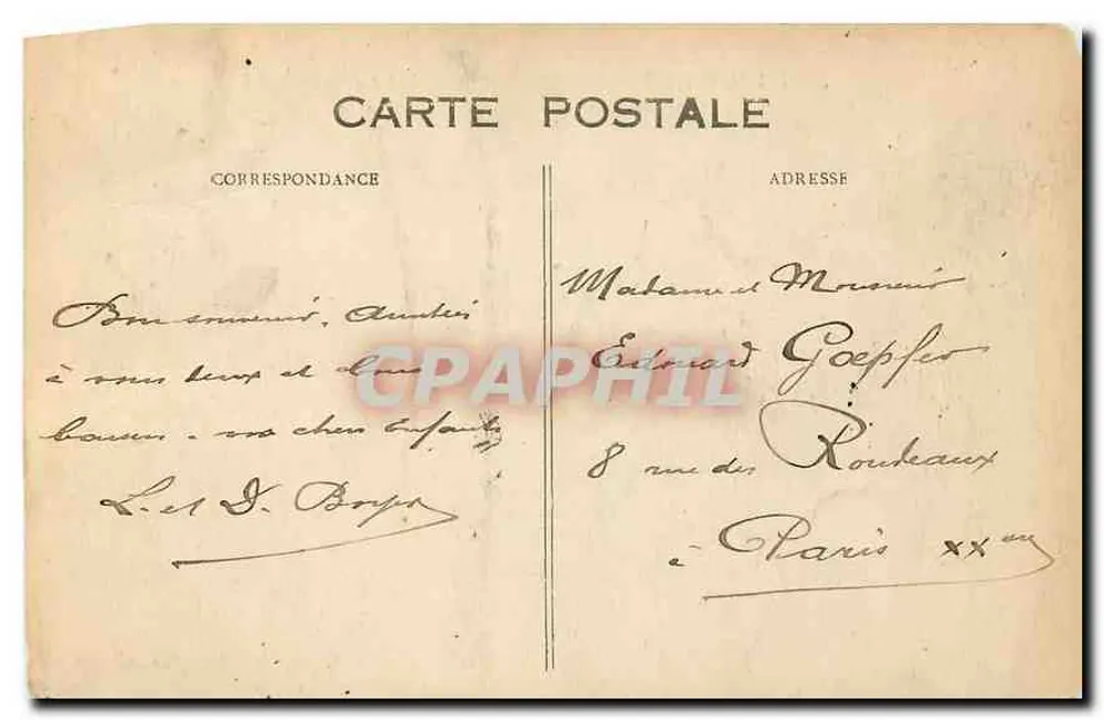 TROUVILLE — Das neue Casino, gesehen von der Strandpromenade — L. F. Le H - Rückseite