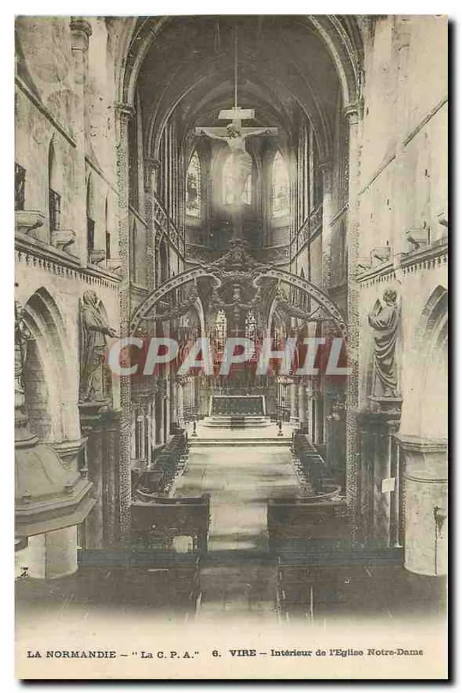 Vire — Innenansicht der Kirche Notre-Dame — La C.P.A. Nr. 6 - Vorderseite