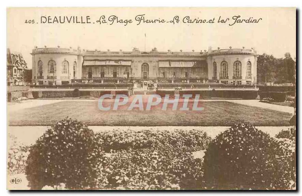 Deauville — Die Blütenstrände, Das Casino und die Gärten — B.D. n°405 - Vorderseite