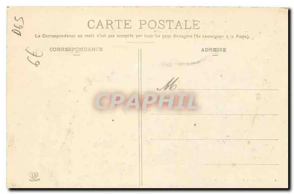 As Altas Pirineus — Alta Valeira de Izabit (entre Barèges e Pierrefitte) — Cachoeira de Paspiche — Fototipia Labouche Frères Toulouse - Verso