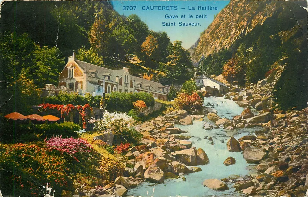 Cauterets — La Raillère, Gave und kleiner Saint Sauveur — Verleger Photocarre (A.D.M.) - Vorderseite