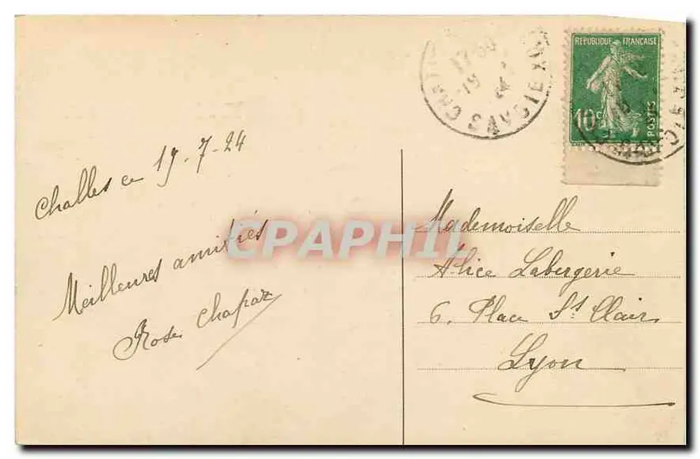 Challes-les-Eaux (Savoie) — Vista panorámica — Editor L. Blanc, n° 687 - Reverso