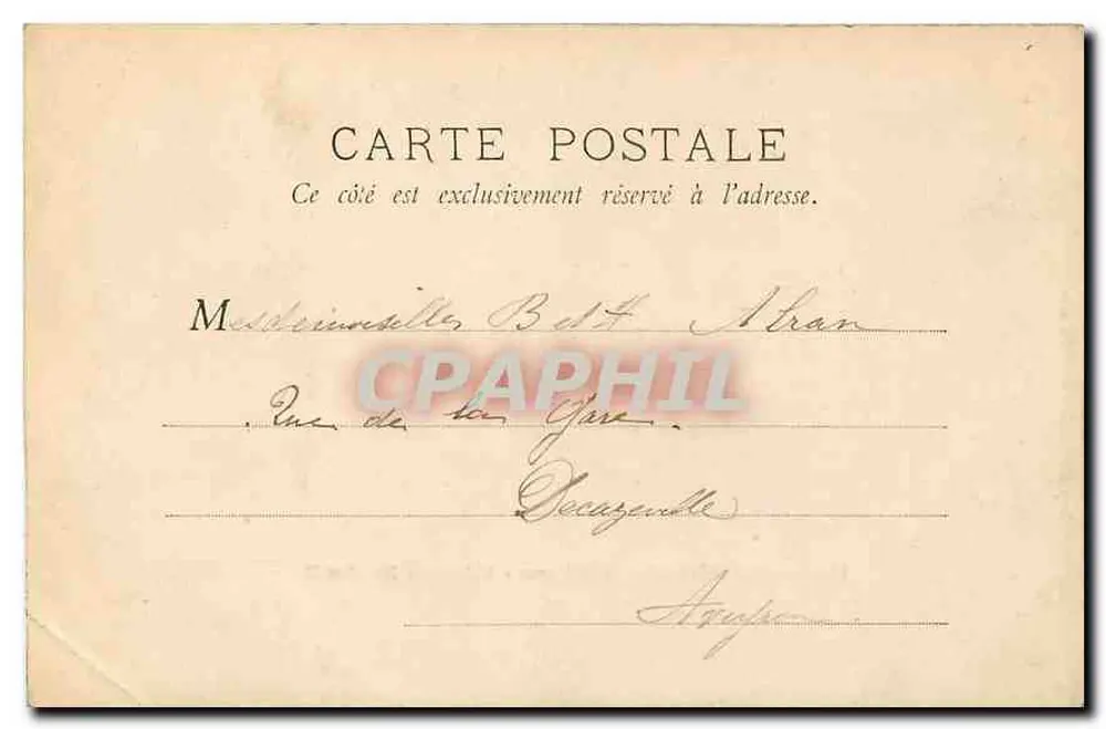 Weltausstellung 1900 - Avenue Nicolas II — Imp. Berthard, Basset, Verlag - Rückseite