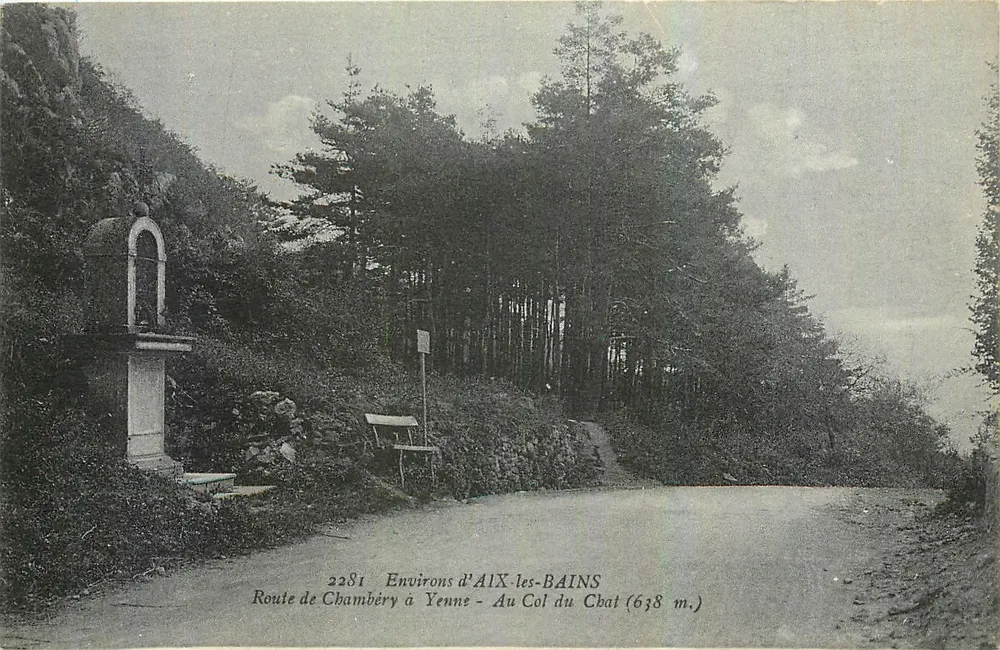 Col du Chat — Ansicht der Straße von Chambéry nach Yenne — Verlag E. Reynaud, Chambéry, Nr. 2281 - Vorderseite