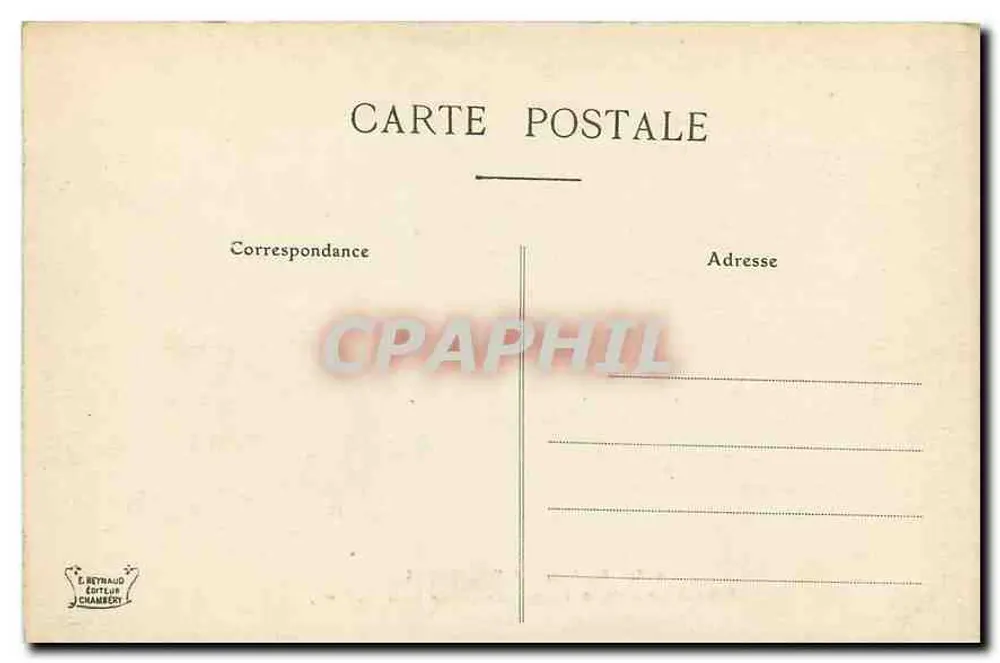 Col du Chat — Ansicht der Straße von Chambéry nach Yenne — Verlag E. Reynaud, Chambéry, Nr. 2281 - Rückseite
