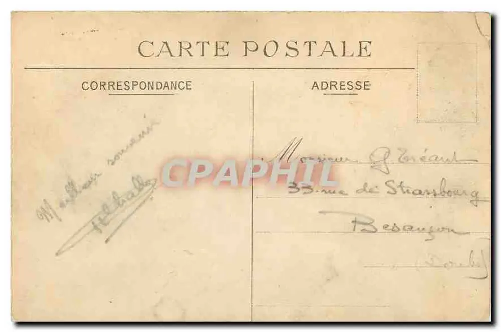 Pau — O Castelo — Editor não identificado, n° de série 72 - Verso