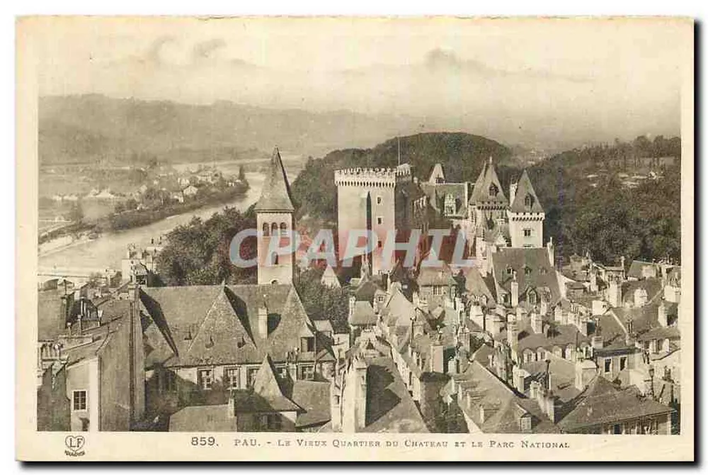 Pau - Der alte Schlossbezirk und der Nationalpark — Verlag LF, Nr. 859 - Vorderseite